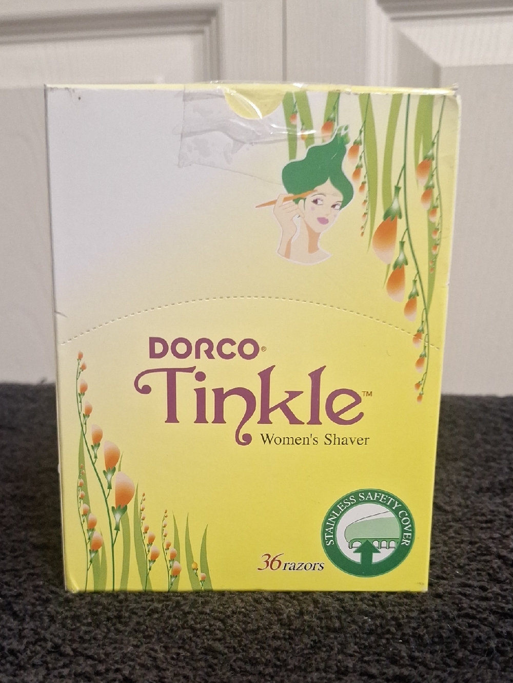 Tinkle Women's Shaver - Box Of 36 Razors - Dermaplaning Eyebrows Shaping